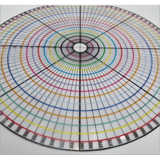 TM 12 Dairesel Çizim Cetveli 23cm